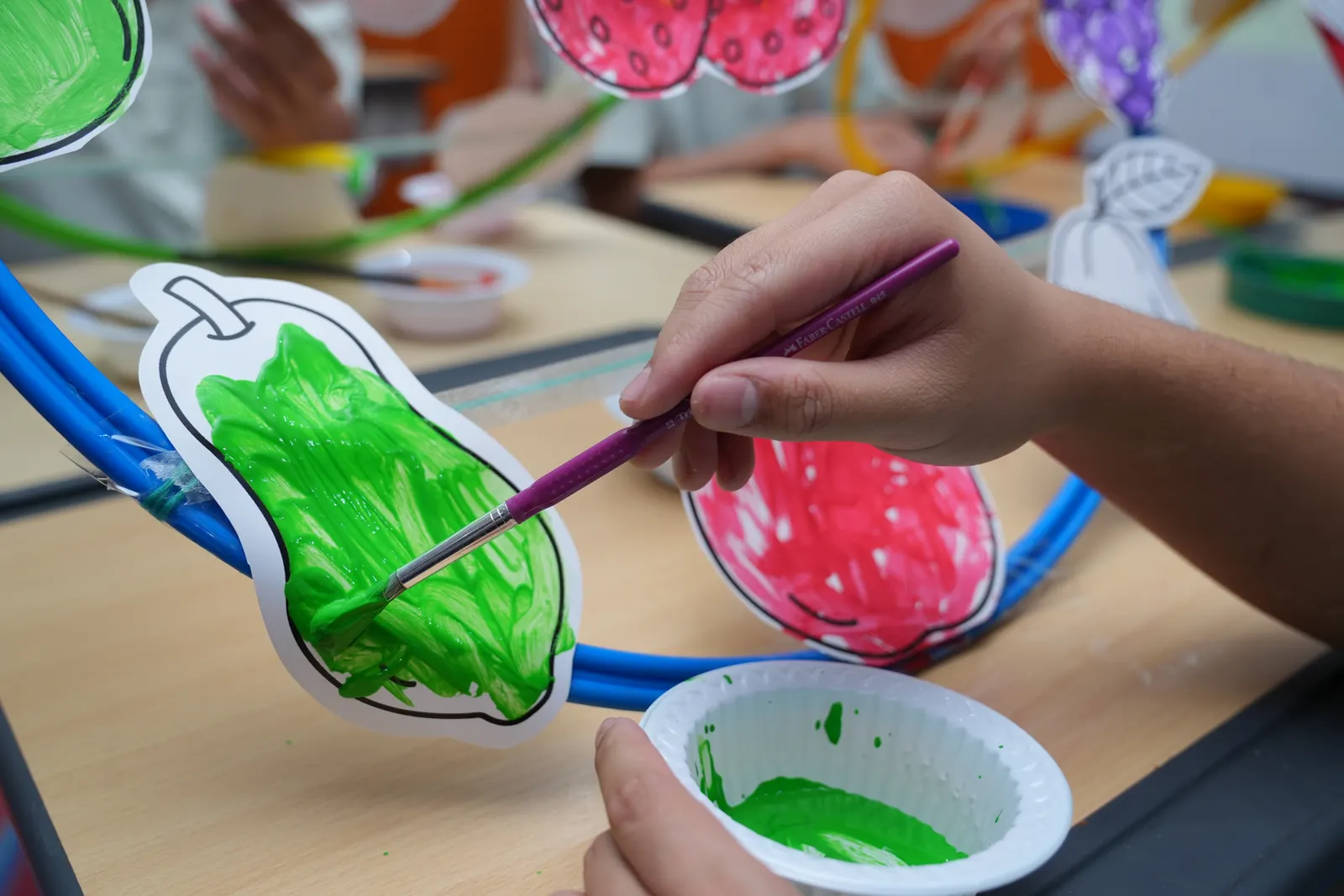 Art and learning at Family Hope Center Markhiya Doha